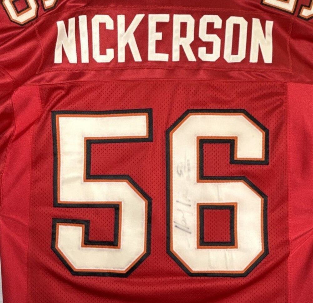 LG VINTAGE *Signed* HARDY NICKERSON BUCCANEERS JERSEY 46 ADIDAS PRO LINE Stitch